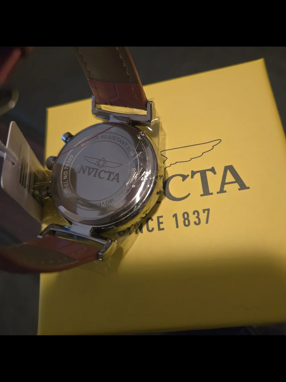 70369 Invicta Celestial Lady Silver Case Pink Leather Band 38mm